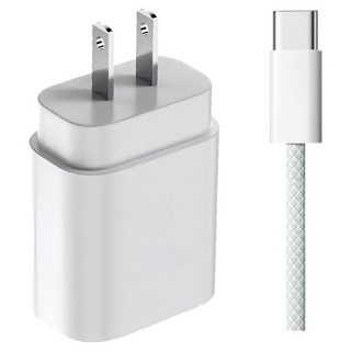 DTAudio C to C iPhone專用充電器 25W + 2m充電組 Phone15通用充電器/充電組 Type C 安卓快充線, 1組, 白色