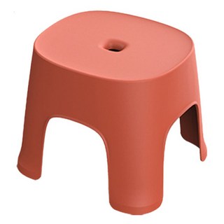 小麥購物 北歐風穿鞋小矮凳 L1113, 1個, 楓葉紅