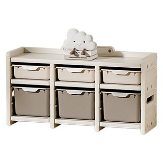 lilikoko 哩哩摳摳 雲屋收納櫃 組合三, 2層, 茉莉白