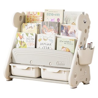 lilikoko 哩哩摳摳 長頸鹿書架, 4層, 暮雲灰