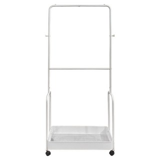 KI WISH 居家生活 移動式全鐵衣帽架 台灣製, 純淨白