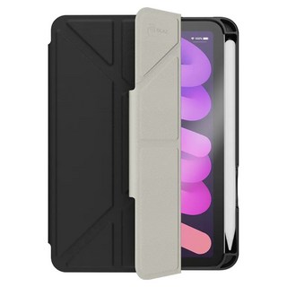 JTLEGEND Ness 相機快取多角度折疊防潑水布紋平板保護殼 有筆槽 磁扣版, 黑色, 1個