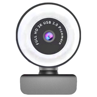 Mass 2K高清補光視訊攝影機 美顏廣角設計, 黑色, DCAS2V‐A900DWEKJ