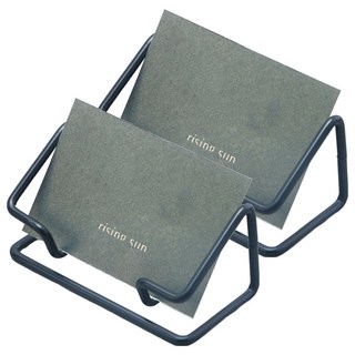 Gold Pang 簡約名片架 收納盒 名片座 黑色, 2個, 1層