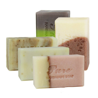 Ann Chen 陳怡安手工皂 桂花奶油 + 粉玫優格 + 抹草寶貝 + 水潤蜂蜜杏桃 + 輕盈舒緩, 5個, 110g