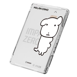 MOLAN CANO 加納迪設計 MagSafe 2倍磁力透明卡夾, 1個, 翹耳