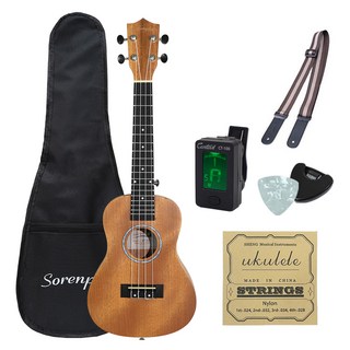 소렌피아 입문용 우쿨렐레 SP-100 8종 세트, 1세트, 콘서트