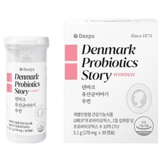 Denps 丹麥女性益生菌故事, 1個, 30錠