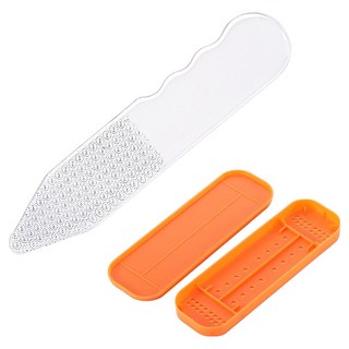 Kelborn 便攜式玻璃足部去角質器 波浪紋外殼, 1個, 1入, 100g