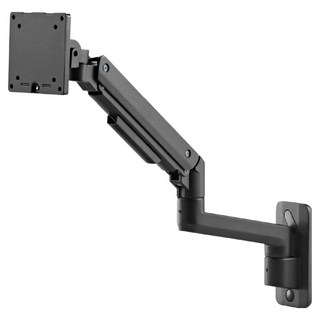 HAPPY TECH 快樂科技 鋁合金壁掛電腦螢幕懸臂支架 WQ99-C01 高承重20kg, 黑色, 1個