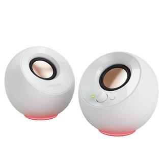 CREATIVE Pebble SE RGB 2聲道 PC喇叭, 白色, MF1725 PEBBLE SE