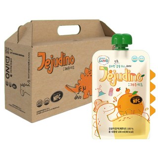 ORGANIC DiNO 濟州鮮榨柑橘果汁, 100ml, 20個