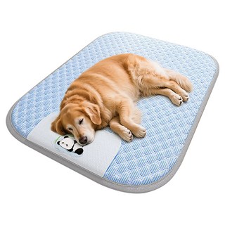 파스텔펫 강아지 고양이 판다 엠보 쿨매트, 블루, 1개