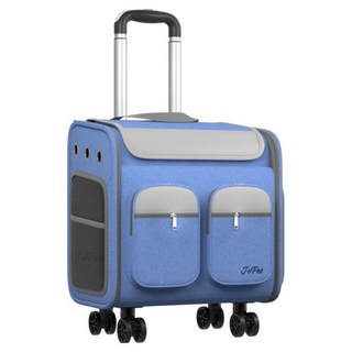 JoPet 寵物拉桿背包, 牛仔藍, 1個