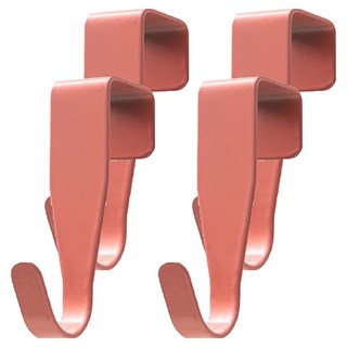 小麥購物 櫥櫃門掛鉤 L2312, 4個, 紅色