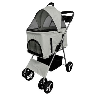 Doogo 寵物分離式摺疊推車 LC01, 1台, 灰色