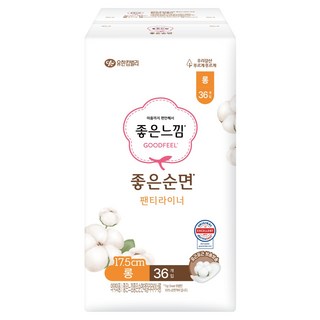 좋은느낌 좋은순면 팬티라이너, 롱, 36개입, 1개