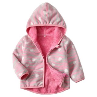 好玩旅物 兒童款搖粒絨保暖內刷毛連帽外套