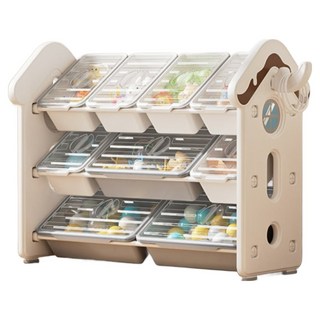 lilikoko 哩哩摳摳 A 甜點屋收納架 組合三, 3層, 玉蓮白