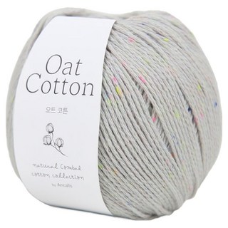 Ancalls 燕麥棉編織線, 1個, 217 灰色雜點