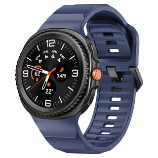 누아트 갤럭시워치 호환 아웃핏 액티브 실리콘 스트랩, 네이비, 1개