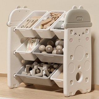 Inhe 英禾 土撥鼠收納架 組合1, 3層, 茉莉白