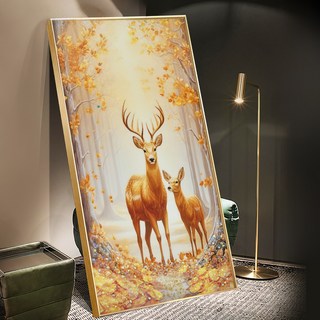 命運好好玩 湯鎮瑋 祿鹿生財晶鑽畫 8110816, 黃色, 1個