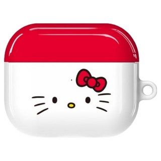 Mpick Hello Kitty 藍牙 AirPods 系列亮面保護殼, 白色, AirPods 4代
