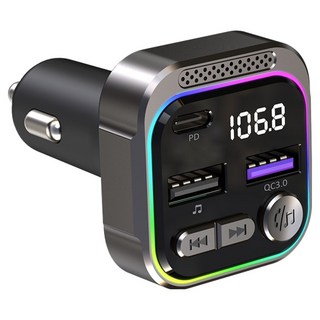 카렉스 아이팝 PD충전 블루투스 FMT 무선카팩 60025760, BT-02, 블랙