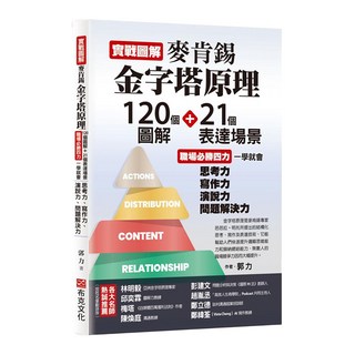 實戰圖解麥肯錫金字塔原理：120個圖解 + 21個表達場景 職場必勝4力一學就會 思考力/寫作力/演說力/問題解決力, 郭力, 布克文化