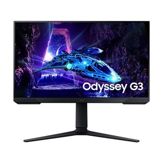 SAMSUNG 三星 FHD Odyssey G3 電競螢幕 VA/180Hz/1ms/FreeSync, 24吋, S24DG302EC