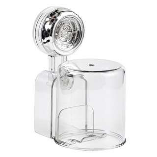 小麥購物 旋轉吸盤牙刷架 L805, 透明色, 1個