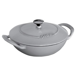 Frem 鑄鐵鍋 Trust 迷你炒鍋, 1個, 22cm, 淺灰色