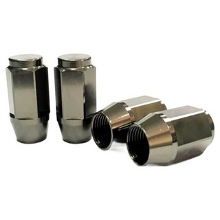 COTRAX 氣嘴蓋 鋁合金 輪框螺絲型鈦 XJ-VC04GY, 4個, 鈦色