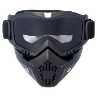 LUNAGREEN 面罩騎士護目鏡, 1個, 透明