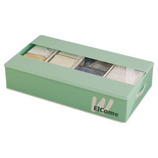 小麥購物 可折疊沙發床底收納盒 L2371, 淺綠色, 1個