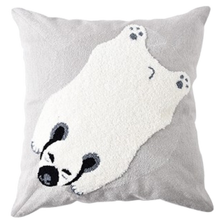 台灣 Life plus 動物藝術立體刺繡抱枕/繡花靠墊/靠枕, 熊你平安