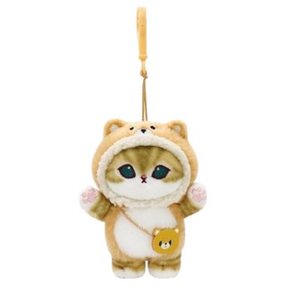 mofusand 貓福珊迪動物角色扮演娃娃鑰匙圈, 1個, 小熊, 9cm