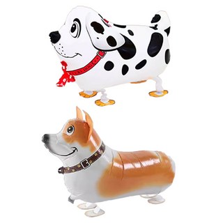 走路散步動物角色氣球2件組 P25002A, 小狗A, 1套