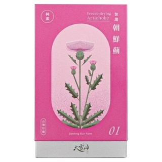 大雪山農場 台灣朝鮮薊膠囊 純素 冷凍乾燥 1g, 60顆, 1盒
