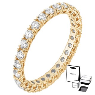 새미쥬얼리 여성용 14k 스몰 아이스큐브 모이사나이트 반지 + 쇼핑백