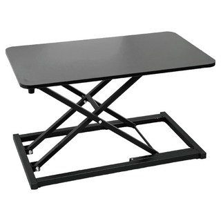 小麥購物 可折叠多功能站立式電腦升降桌 7檔 L1201, 黑色