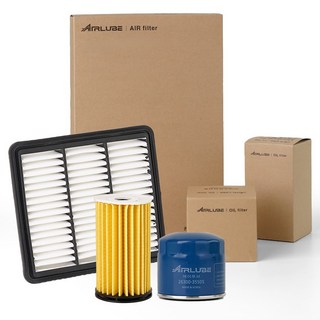 에어루브 디올 뉴 스포티지 NQ5 하이브리드 1.6 T-GDI HEV 21-23년식 엔진 오일필터 + 에어필터 세트, 1세트, 26350-2M000+28113-P0400