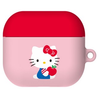 Mpick Hello Kitty 流行色彩 AirPods 系列霧面保護殼, AirPods 第4代, 1個, 粉紅色