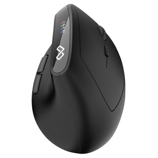 맥스틸 여성용 작은손 무소음 블루투스 무선 버티컬 마우스 GM-EDB10, 블랙