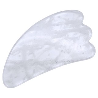 advance jewel 寶峻晶石館 白水晶刮痧片, 1個, 白色