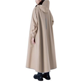 小麥購物 時尚一件式雨衣 C629, 淺卡其