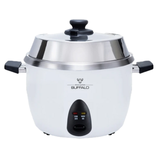BUFFALO 牛頭牌 10人份新厲害電鍋 可拆式內鍋/可直火加熱內鍋/304不鏽鋼內鍋 白色, TC-18BW