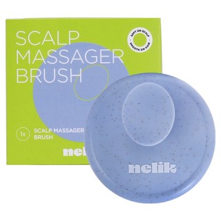 넬릭 딥클렌징 두피 마사지 샴푸 브러쉬, 1개, 블루