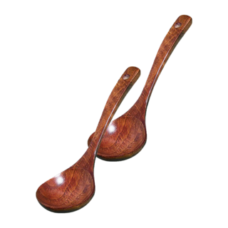 日式楠木小湯勺, 2個, 木頭